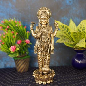 Brass Vishanu, 10 Inch ,KBH10993 1 Pcs