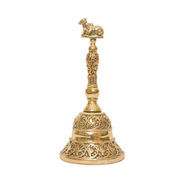 Brass Nandi Bell, 3.8 Inch, KBH11005, 1 Pcs