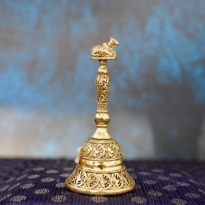 Brass Nandi Bell, 3.8 Inch, KBH11005, 1 Pcs