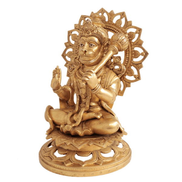 Brass Hanuman, 17 Inch, KBH11022, 1 Pcs
