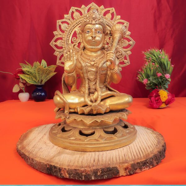 Brass Hanuman, 17 Inch, KBH11022, 1 Pcs