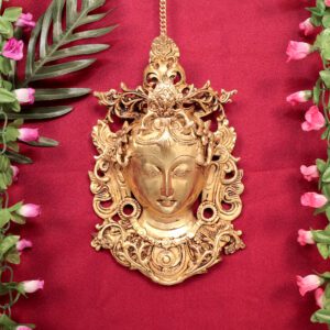 Brass Tara Devi Wall Hanging, 10.8 Inch, KBH11031, 1 Pcs