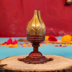 Brass Tortoise Shivling Stand,4.2 Inch BH11033