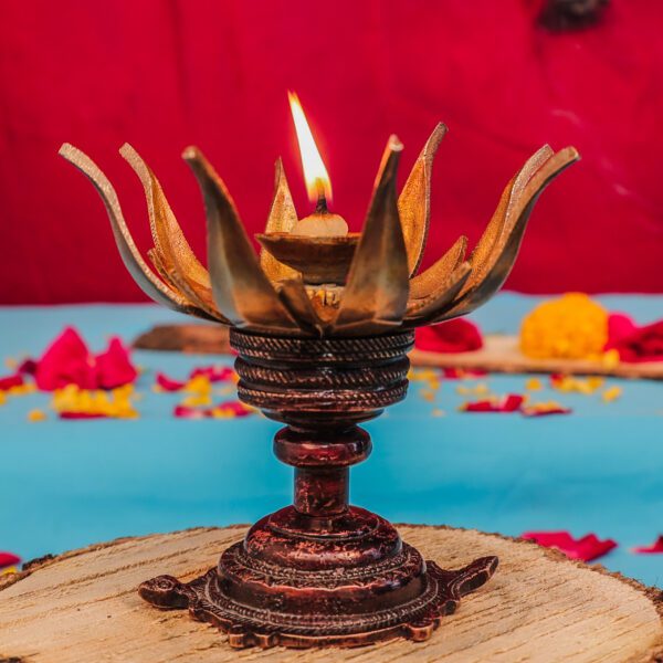 Brass Tortoise Shivling Stand,5.5 Inch BH11034