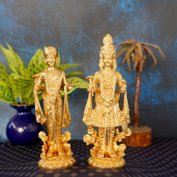 Brass Swaminarayan Pair 2.7 Inch KBH11039