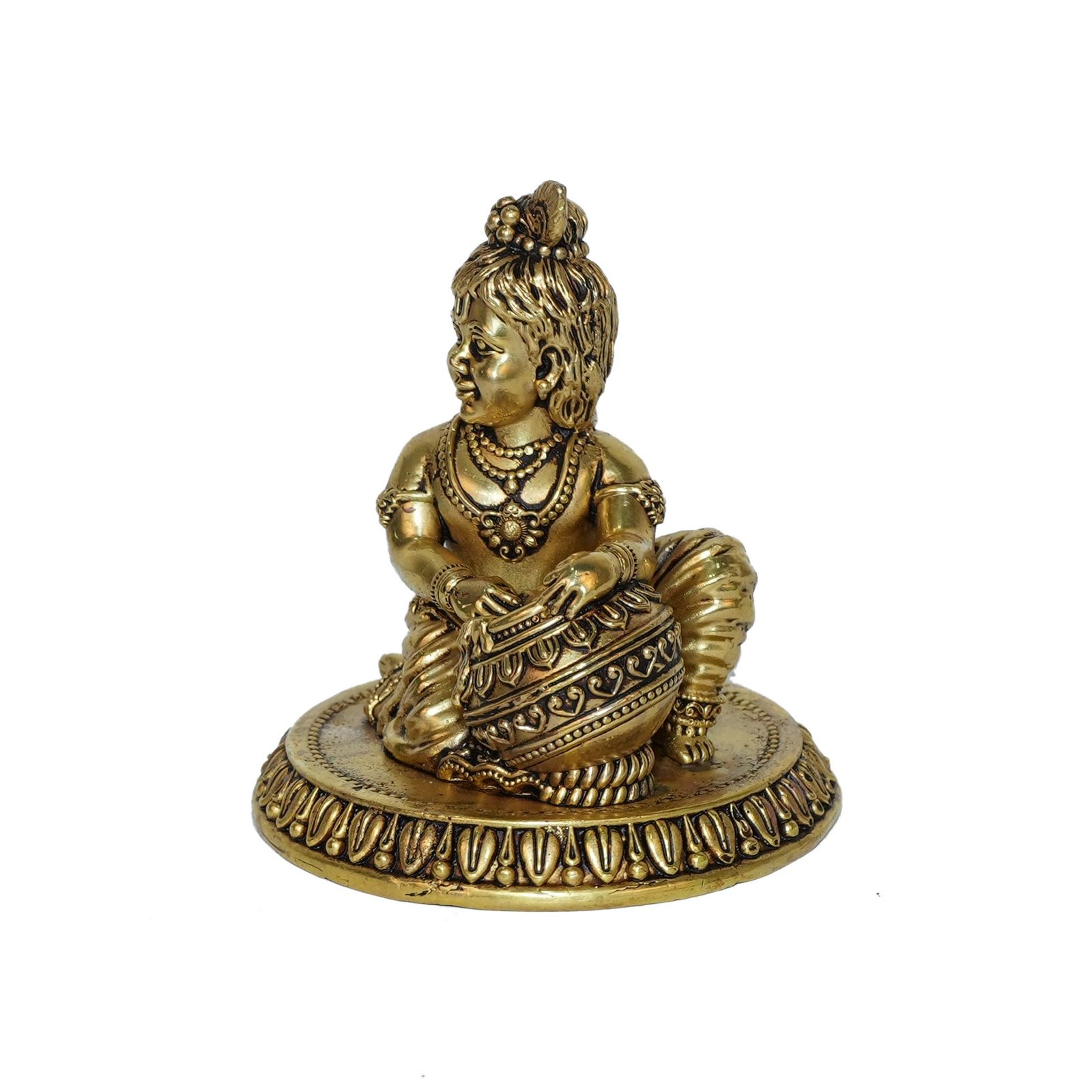 Brass Bal Krishna, 3.5 Inch, Weight is 295 Gram, 1 Pcs, KBH11066 Brass Bal Krishna, 3.5 Inch, Weight is 295 Gram, 1 Pcs, KBH11066