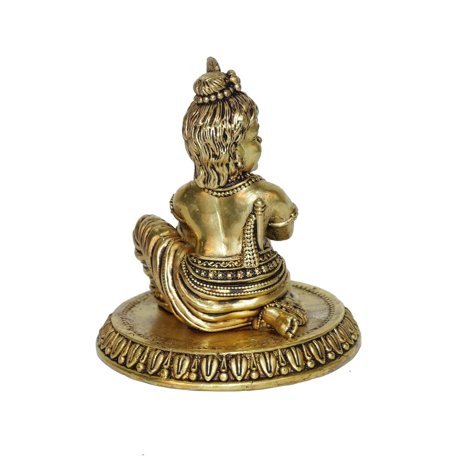 Brass Bal Krishna, 3.5 Inch, Weight is 295 Gram, 1 Pcs, KBH11066 Brass Bal Krishna, 3.5 Inch, Weight is 295 Gram, 1 Pcs, KBH11066