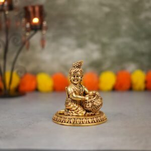 Brass Bal Krishna, 3.5 Inch, Weight is 295 Gram, 1 Pcs, KBH11066