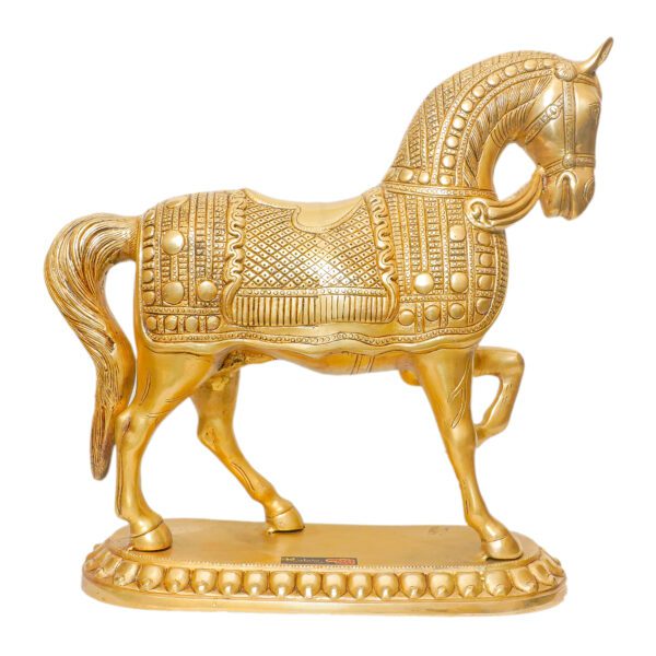 Brass Horse, 15 Inch,KBH11079 , Weight is 8.875 Kg, 1 Pcs