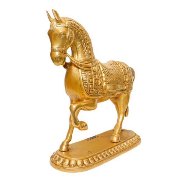 Brass Horse, 15 Inch,KBH11079 , Weight is 8.875 Kg, 1 Pcs