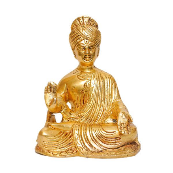 Brass Sahajanand Swami 5.2 Inch KBH11080