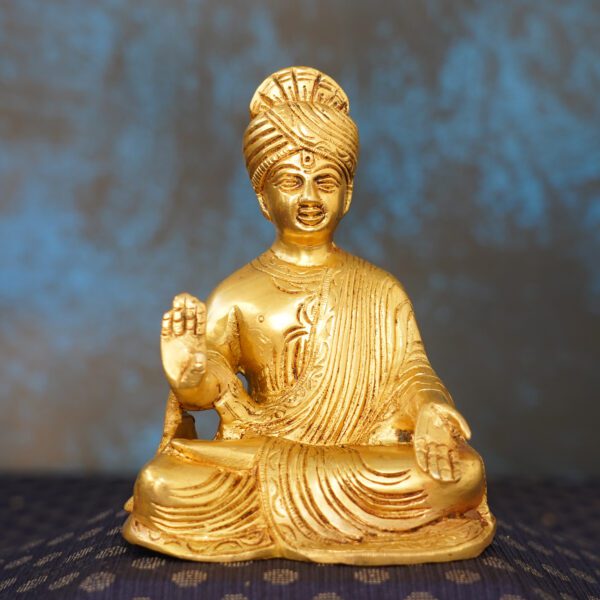 Brass Sahajanand Swami 5.2 Inch KBH11080