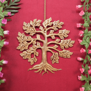 Brass Wall Hanging Tree, 11 Inch, KBH11082, Weight is 1.394 Kg, 1 Pcs