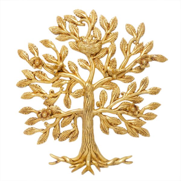 Brass Wall Hanging Tree, 12 Inch,KBH11083, Weight is 2.084 Kg, 1 Pcs