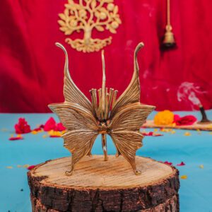 Brass Butterfly Candle Holder 5.5 Inch KBH11087