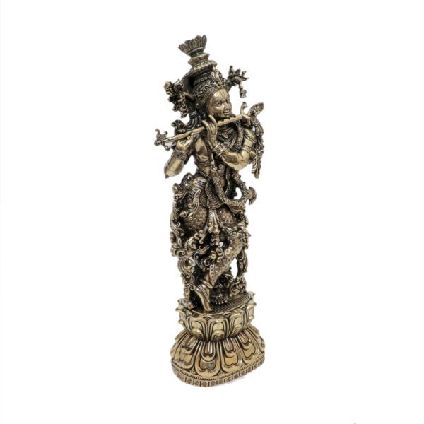 Brass Krishna, 7.6 Inch , KBH11093 , Weight is 405 Gram, 1 Pcs