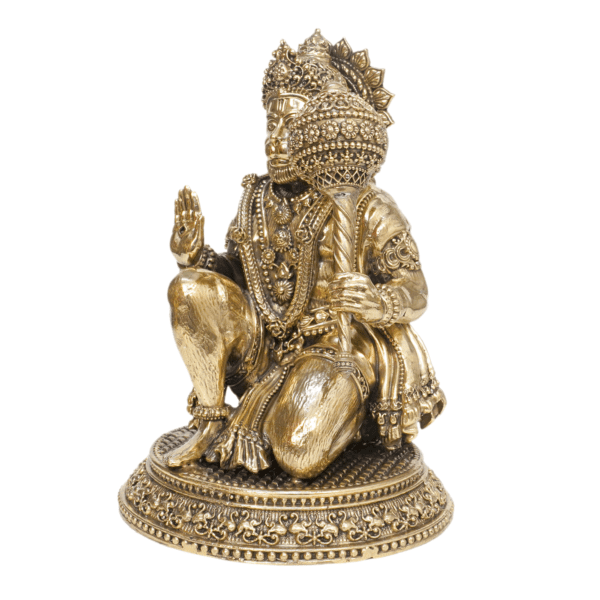 Brass Hanuman, 7.5 Inch , KBH11124, Weight is 1.3 Kg, 1 Pcs
