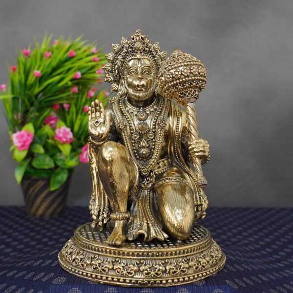 Brass Hanuman, 7.5 Inch , KBH11124, Weight is 1.3 Kg, 1 Pcs