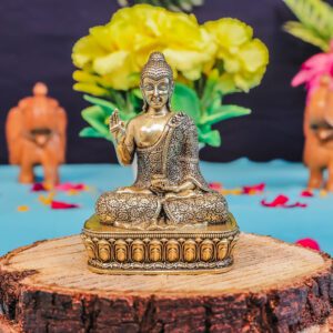 Brass Buddha, 3.8 Inch BH11148