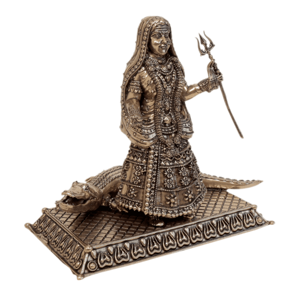 Brass Khodiyar Maa, 4 Inch BH11150