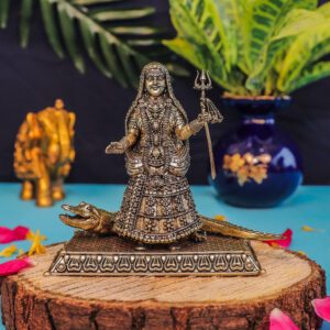 Brass Khodiyar Maa, 4 Inch BH11150
