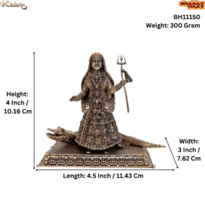 Brass Khodiyar Maa, 4 Inch BH11150