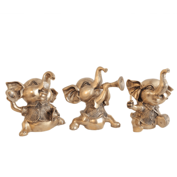 Brass Elephant Set Of 3 7 Inch KBH11191