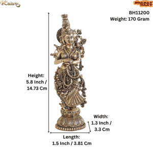 Brass Radha 5.8 Inch KBH11200