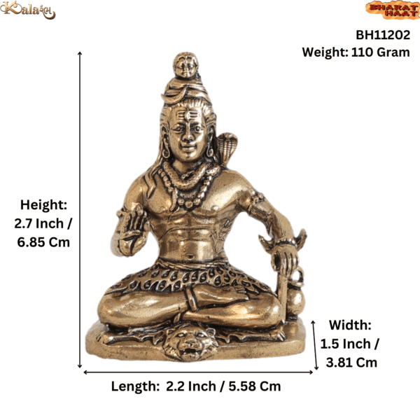 Brass Shiv 2.7 Inch KBH11202