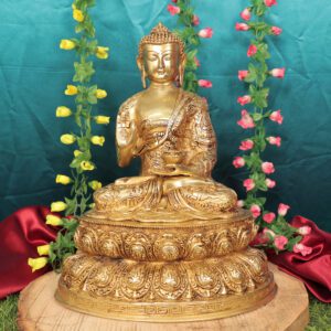 Brass Buddha 15.5 Inch KBH11280
