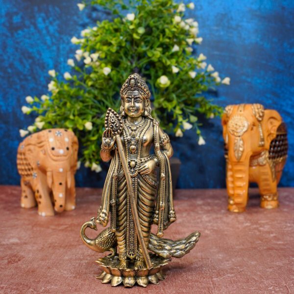 Brass Kartikeya,3.8 Inch, BH10902