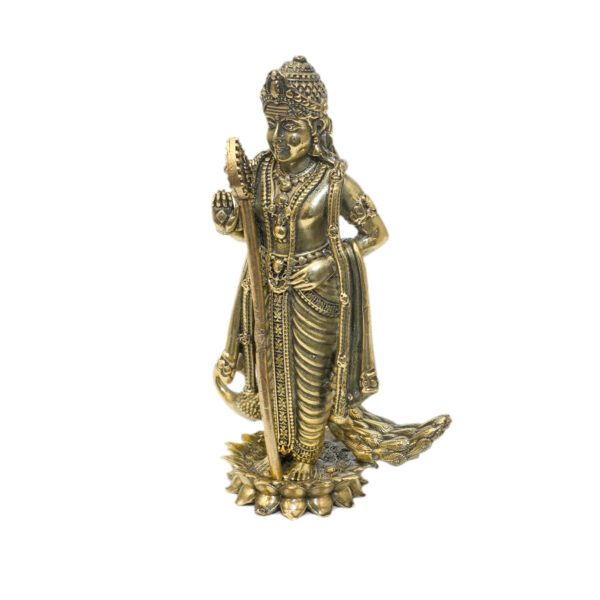 Brass Kartikeya, 4.3 Inch, BH10903