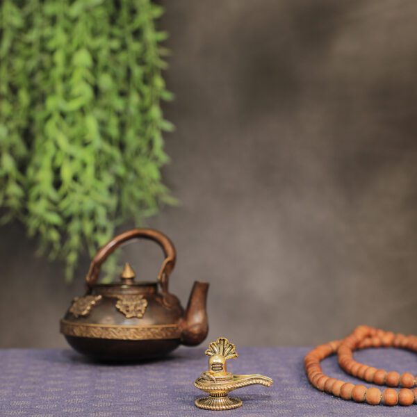 Brass Shivling, 2.2 Inch, BH10940