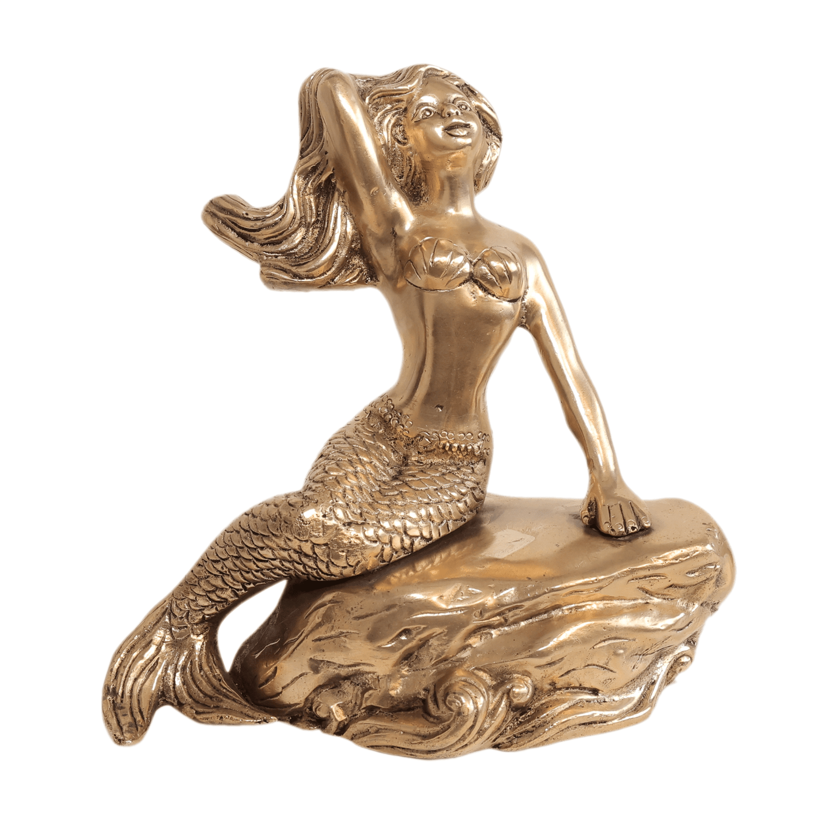 Brass Mermaid, 7.8 Inch, BH10954 Brass Mermaid, 7.8 Inch, BH10954