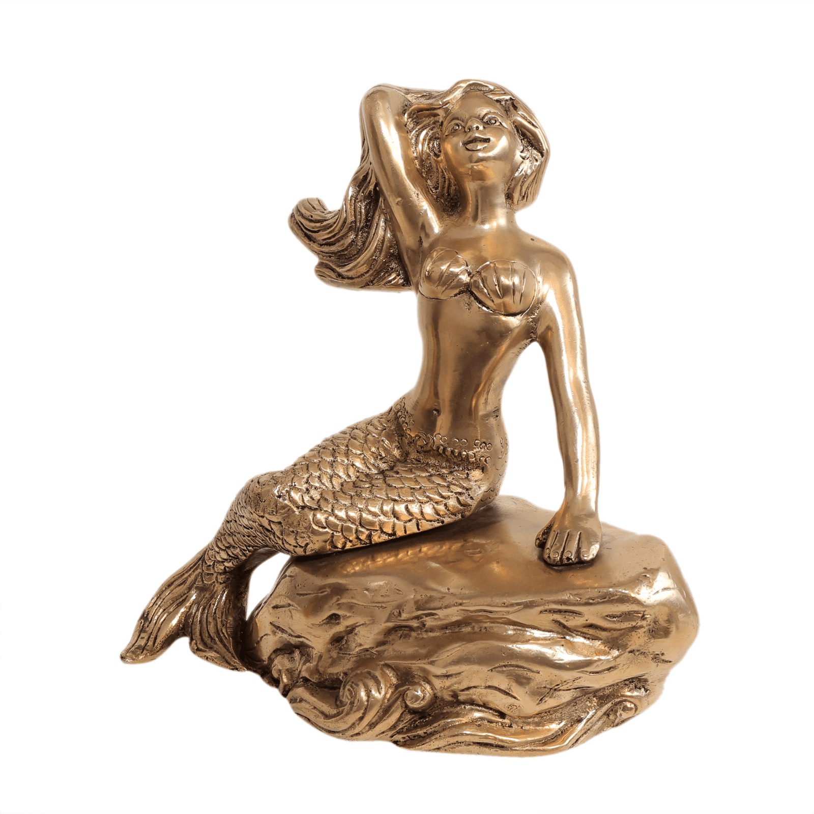 Brass Mermaid, 7.8 Inch, BH10954 Brass Mermaid, 7.8 Inch, BH10954
