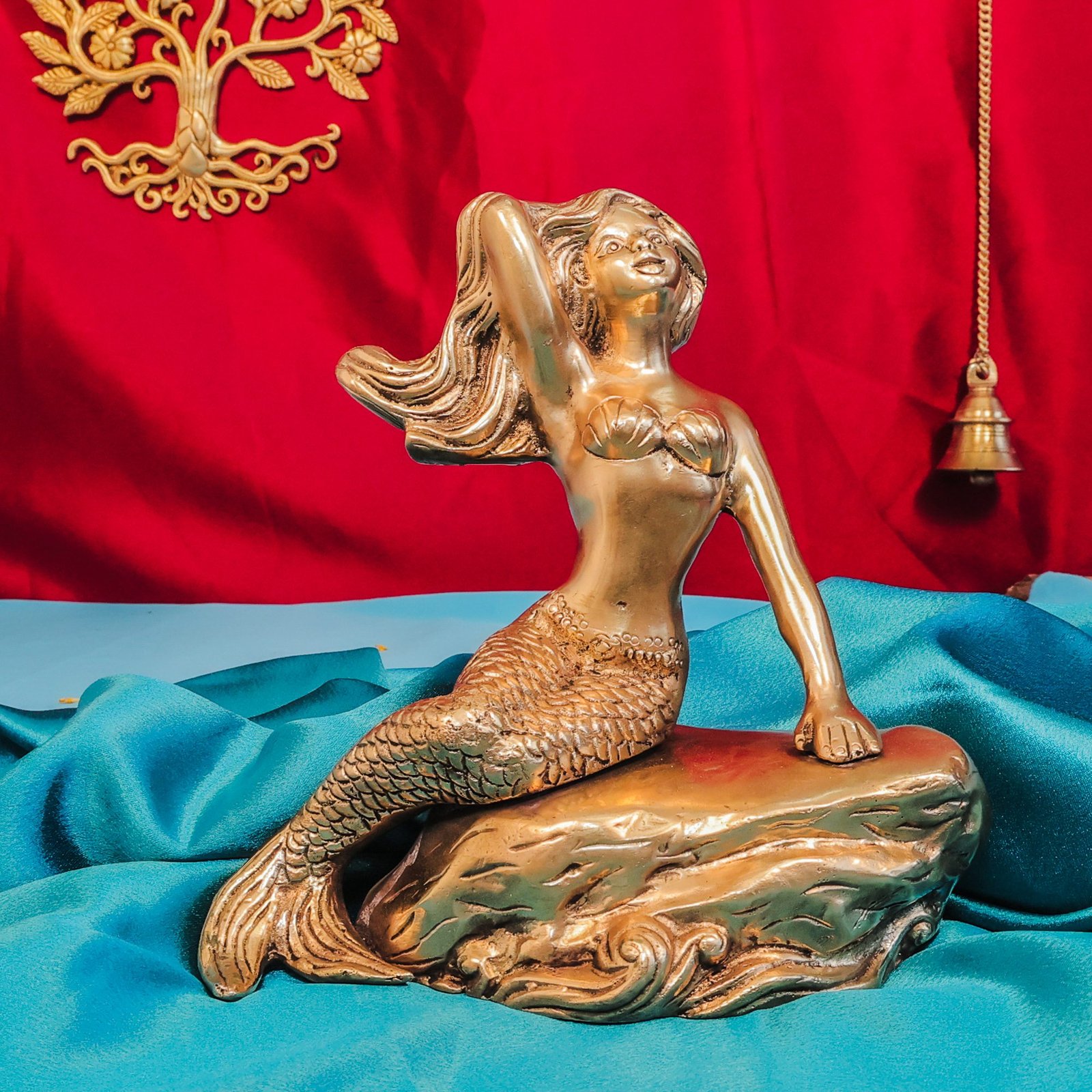 Brass Mermaid, 7.8 Inch, BH10954 Brass Mermaid, 7.8 Inch, BH10954
