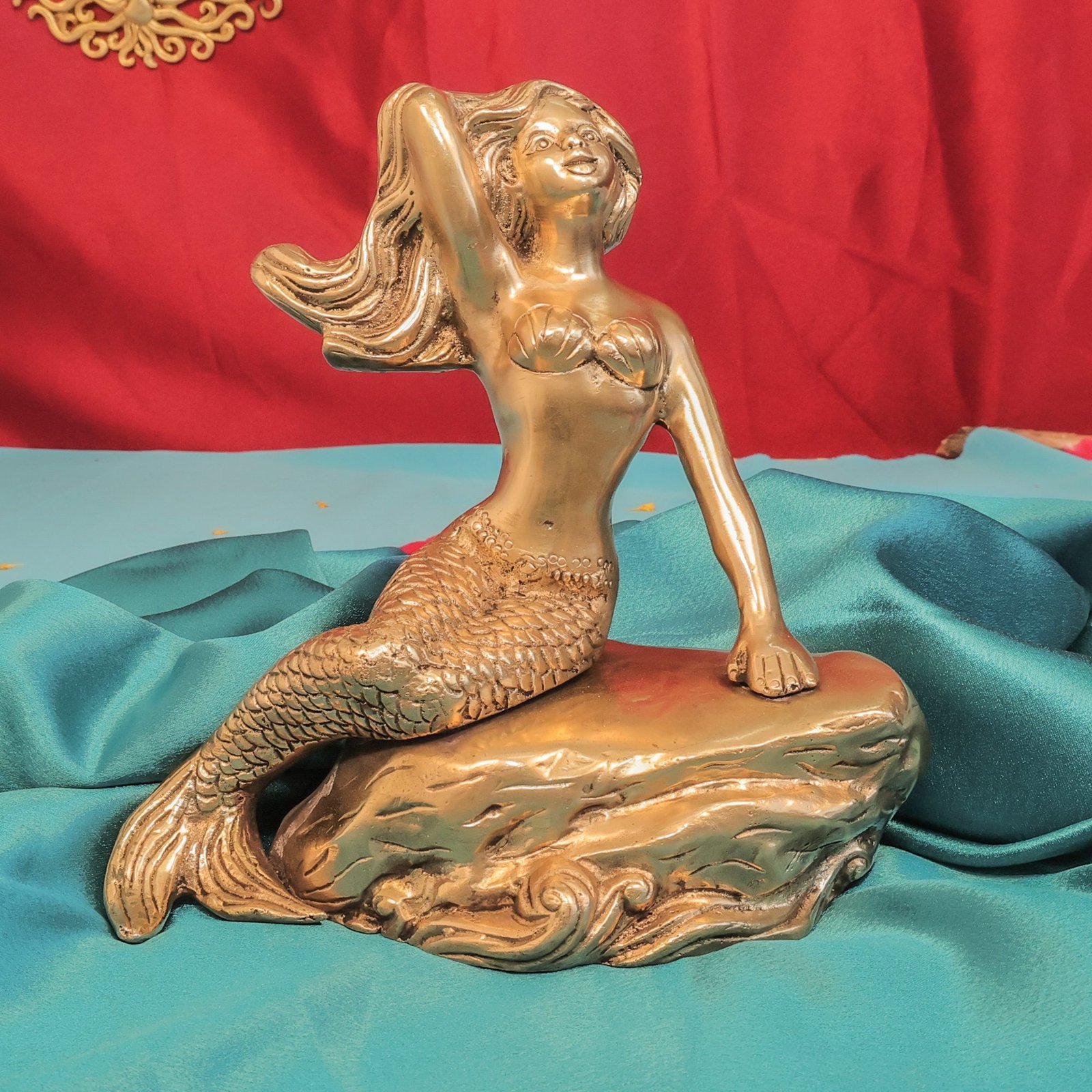 Brass Mermaid, 7.8 Inch, BH10954 Brass Mermaid, 7.8 Inch, BH10954