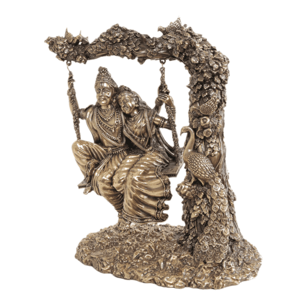 Brass Radha Krishna, 7.8 Inch, BH10976