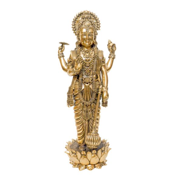 Brass Vishanu, 7.5 Inch, BH10986