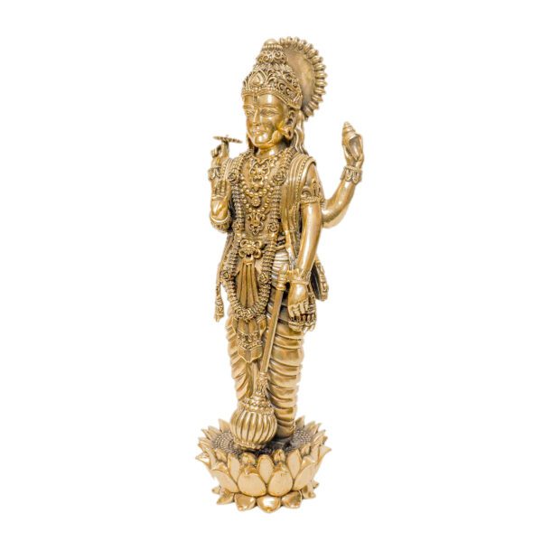 Brass Vishanu, 7.5 Inch, BH10986