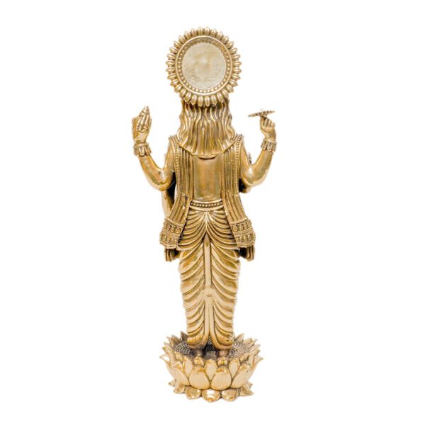 Brass Vishanu, 7.5 Inch, BH10986