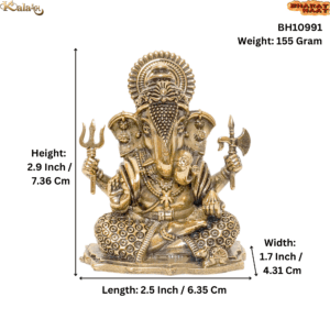 Brass Ganesha, 2.9 Inch, BH10991