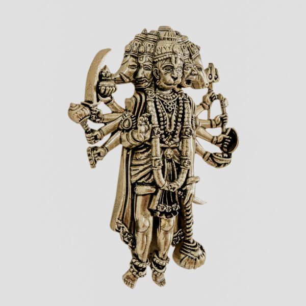 Brass Five Face Hanuman 4 Inch KBH11149