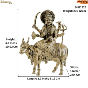 Brass Meldi maa 4.3 Inch KBH11312