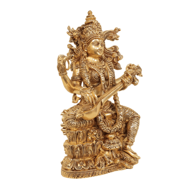 Brass Saraswati 14.5 Inch KBH11448