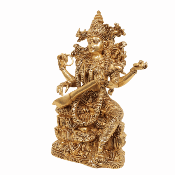 Brass Saraswati 14.5 Inch KBH11448