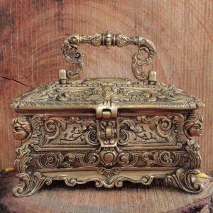 Brass Jewelry Box 6.3 Inch KBH11449