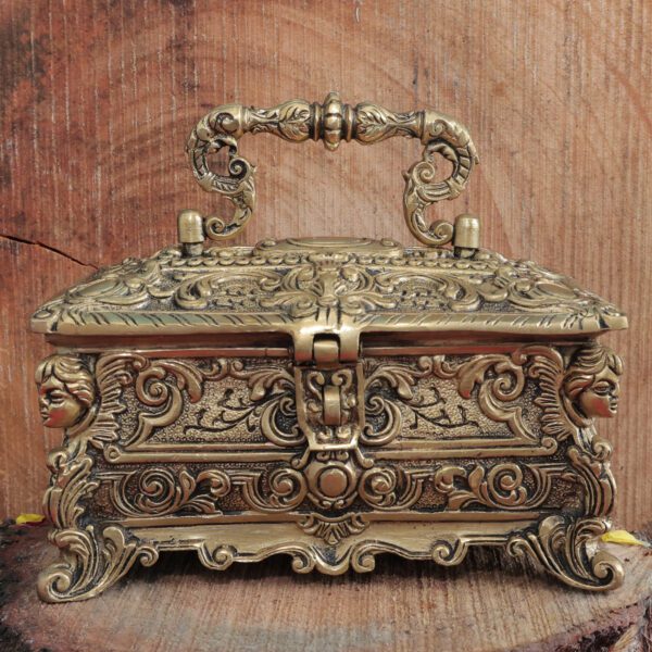 Brass Jewelry Box 6.3 Inch KBH11449