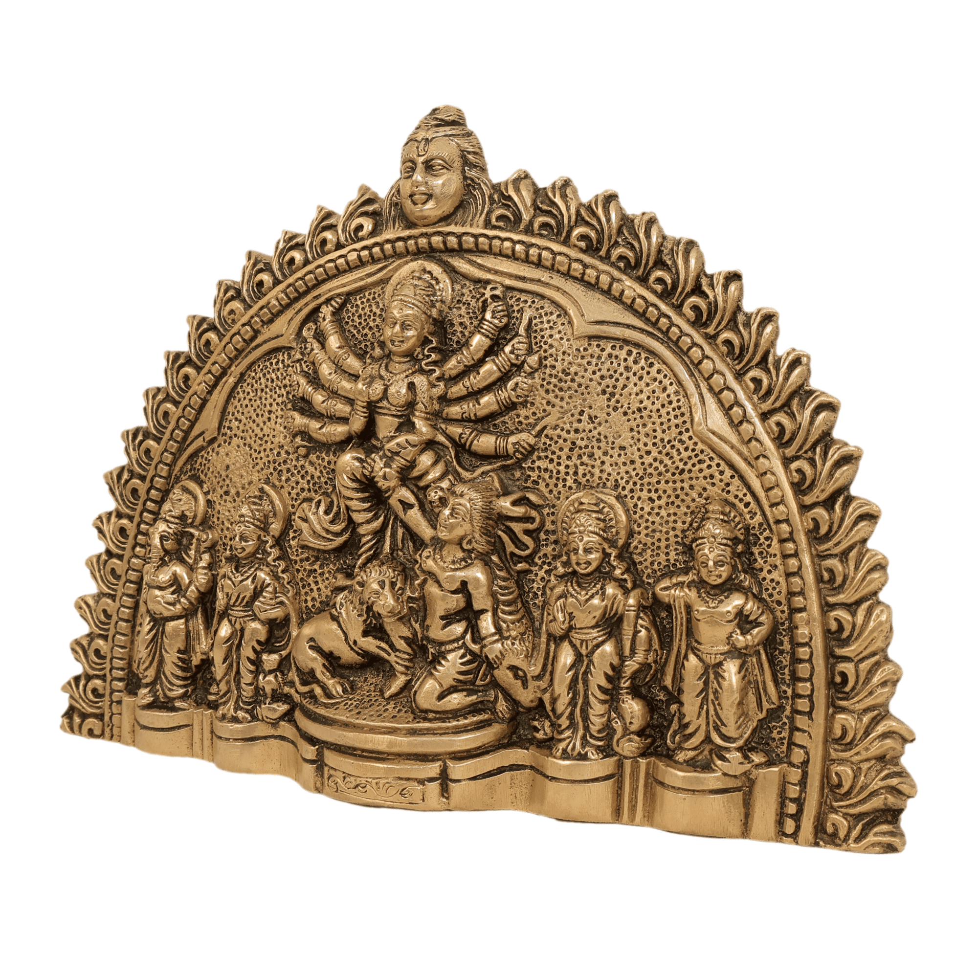 Brass Durga Ma Wall Hanging 6.8 Inch KBH11456 Brass Durga Ma Wall Hanging 6.8 Inch KBH11456