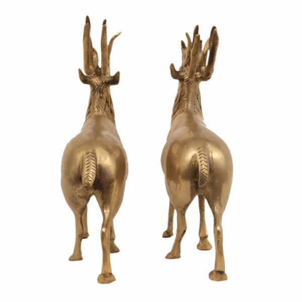 Brass Deer Pair 9 Inch KBH11460